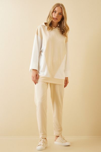 Happiness İstanbul Sweatsuit - Beige - Regular fit