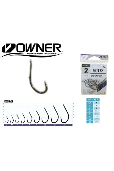 Owner Seigo-bh 50172 Beyaz Yem Tırnaklı Kanca İğne