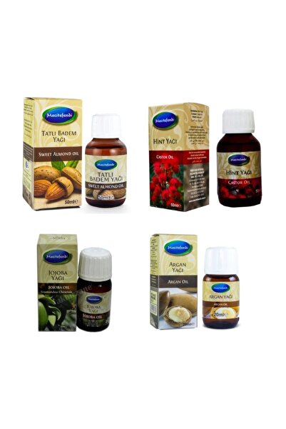 Mecitefendi Tatlı Badem 50ml Hint 50 Ml Argan 20 Ml Jojoba 20 Ml