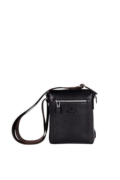 Eminsa Men's Brown Floater Leather Shoulder Bag