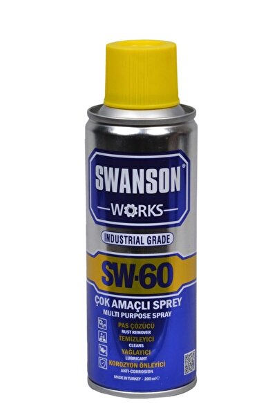 SWANSON Sw-60 Pas Sökücü Korozyon Önleyici Çok Amaçlı Sprey Yağlayıcı Temizle...
