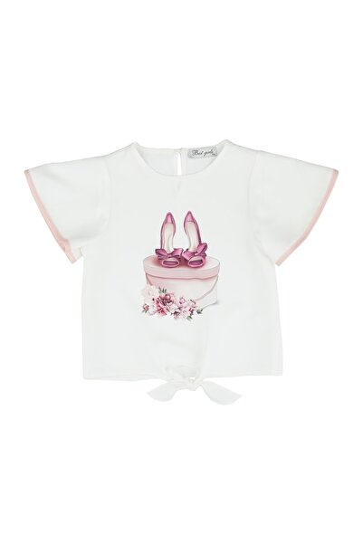 best kids Girl's Ecru Tie-Up Blouse