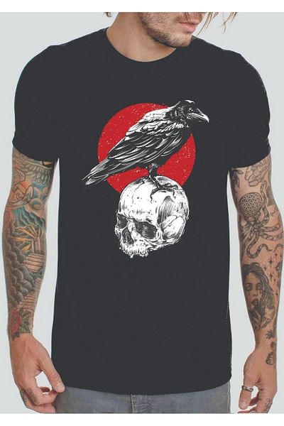 Kuzgunshop Μπλουζάκι Skull Unisex