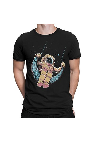 Kuzgunshop Μπλουζάκι Unisex Astronaut Swing