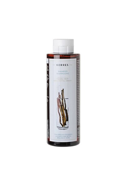 korres Lawes Liquorice & Urtica Yağlı Ve Ince Telli Saçlar Için Hacimlendirici Doğal Şampuan 250ml.