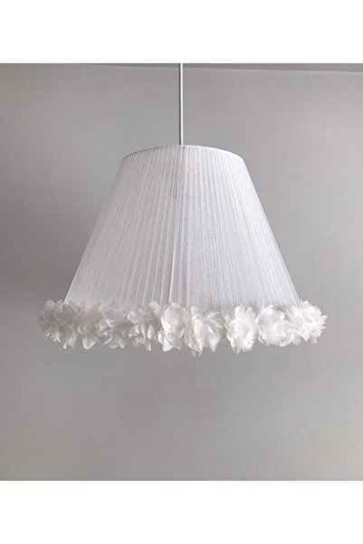 Keçeli parti hayalleri Bebek Çocuk Odası Avize Beyaz Tül Sarma Beyaz Çiçek