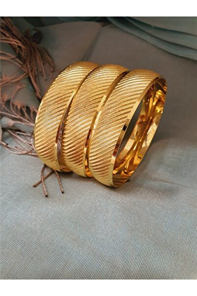 barisiva gold 22 Ayar Altın Kaplama Kadın 2 Cm Eninde Bilezik Modeli Adet Fiyatıdır