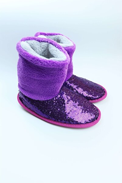 OBJE Kadın Mor Pullu Panduf