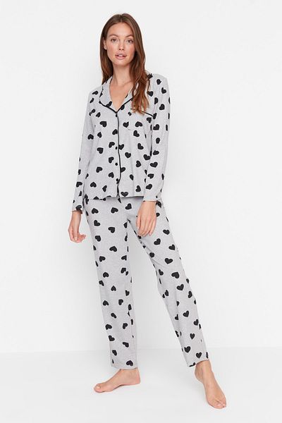 Trendyol Collection Pyjama - Grau - Herz