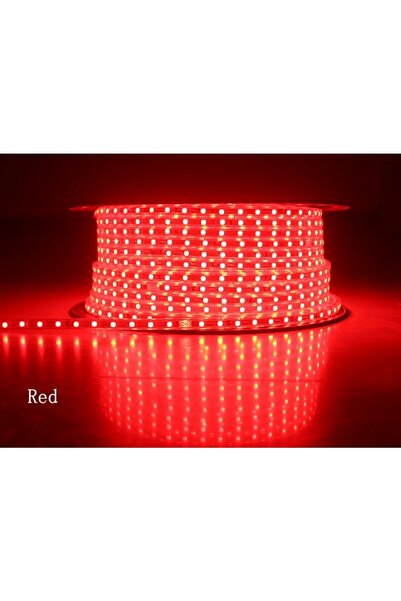 tawitec Hortum Led 220 Volt – Su Geçirmez – Fiş Dahil – Metrede 120 Led – 2835 - Kırmızı - 20 Metre