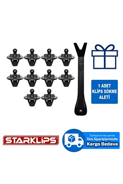 Star Klips Klips Bagaj Askı 1208271-2561 H87244 Ford Fiesta 5 Fusion Uyumlu +...