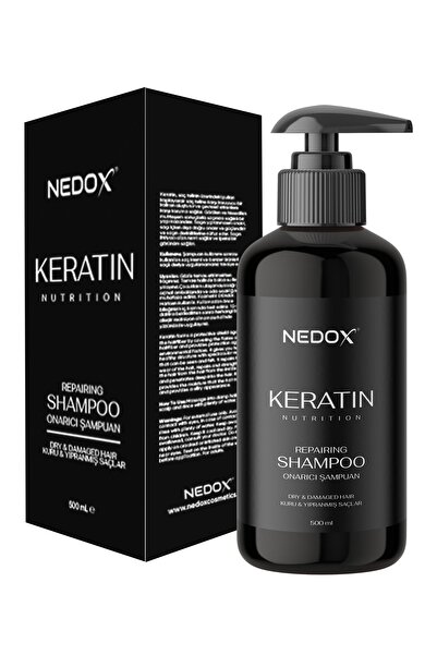 NEDOX Yıpranmış Saçlar Için Keratinli Saç Bakım Şampuanı 500 ml