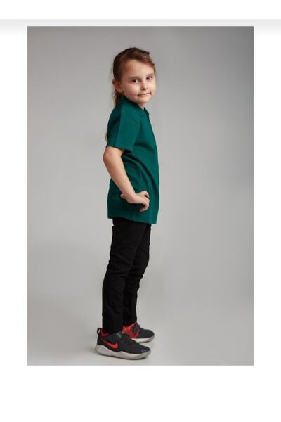 FİRES GİYİM Unisex dečija školska majica sa polo ovratnikom i kratkim rukavima