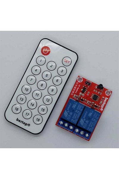 Arduino 2 قناة بطاقة التتابع التي تسيطر عليها الأشعة تحت الحمراء 12 فولت