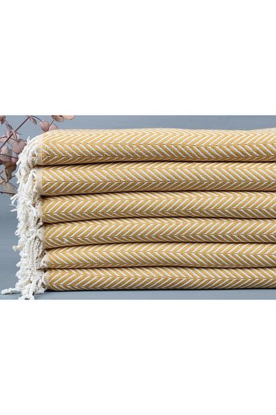 Kayra Export بيشتيمال الخردل هدية بيشتيمال العضوية 100x180 سم القطن بيشتيمال بطانية صغيرة