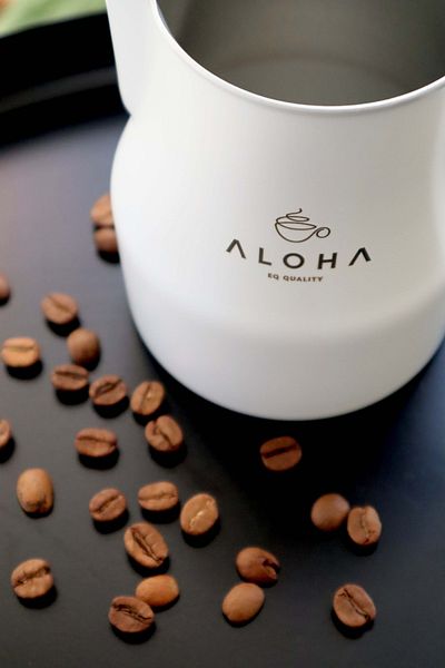 ALOHA Coffee Milk Pot 500ml - White