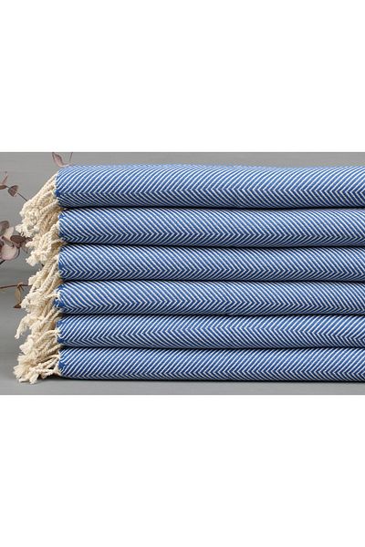Kayra Export بيشتيمال ساكس أزرق بيشتيمال حجم صغير 50x100 سم قماش قطني لغسل الأطباق