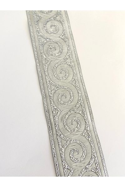 FANTASTIC KURDELE 50061 Woven Glitter Border Ribbon