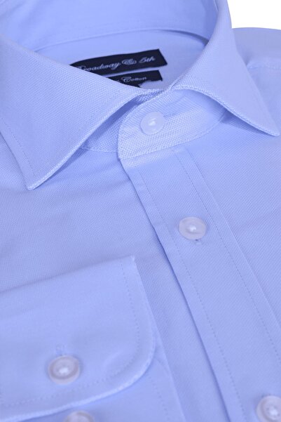 Ottomoda Erkek Oxford Pamuklu Uzun Kol Italyan Yaka Regular Gömlek,b5-015