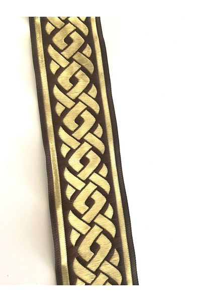 FANTASTIC KURDELE 50069 Woven Border Ribbon
