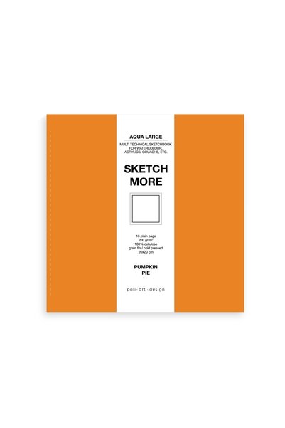Poli Art Design Kare 20x20 Cm Eskiz Defteri (suluboya Ve Grafik Için) Waterco...