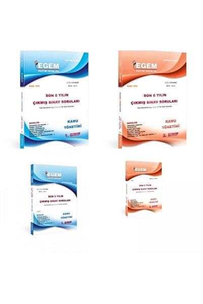 Egem Eğitim Yayınları Güncel (aöf) Siyaset Bilimi Ve Kamu Yönetimi 1 Ve 2. Sı...