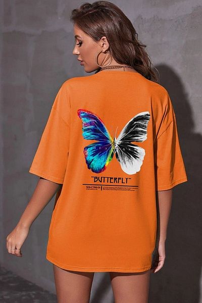 Machetta Butterfly Printed Oversize T-shirt