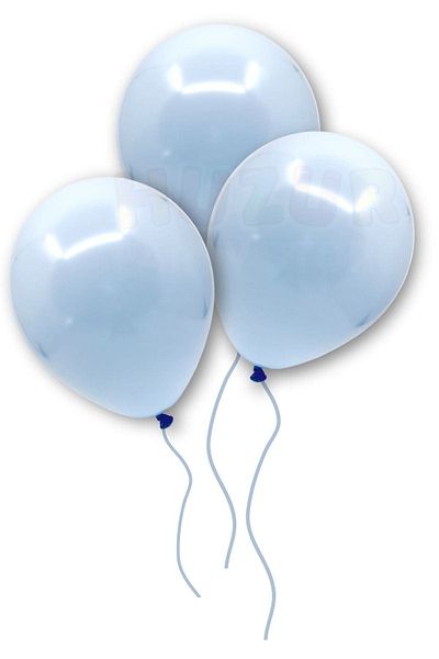 Huzur Party Store Blue Macaron Balloon 50 Pieces 30 Cm Pastel Color Party Balloon Soft Color Birthday Party Concept Ornament