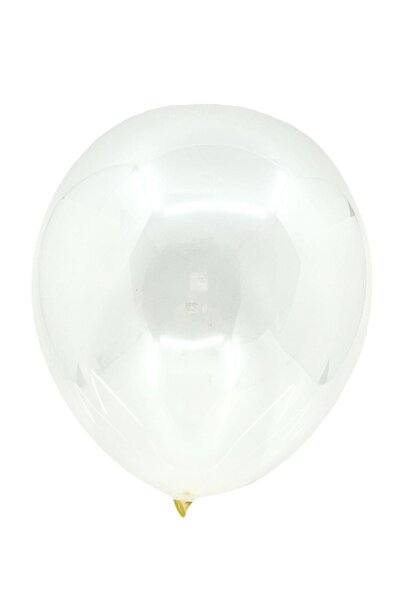 Huzur Party Store Transparent Balloon 10 Pieces 30 Cm Birthday Party Balloon with Balloon Sequin Confetti Put Inside