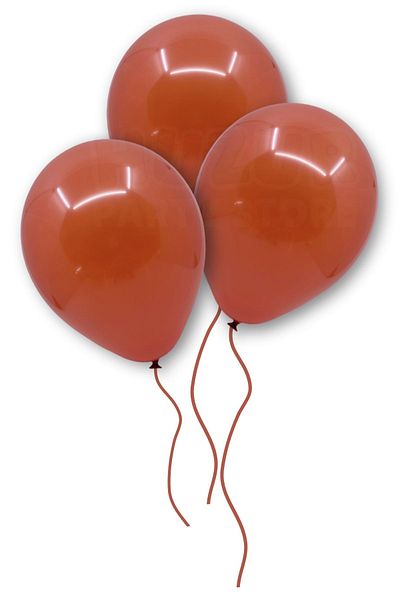 Huzur Party Store Birthday Terracotta Color Balloon - 10 Pieces 30 cm Pastel Party Balloon