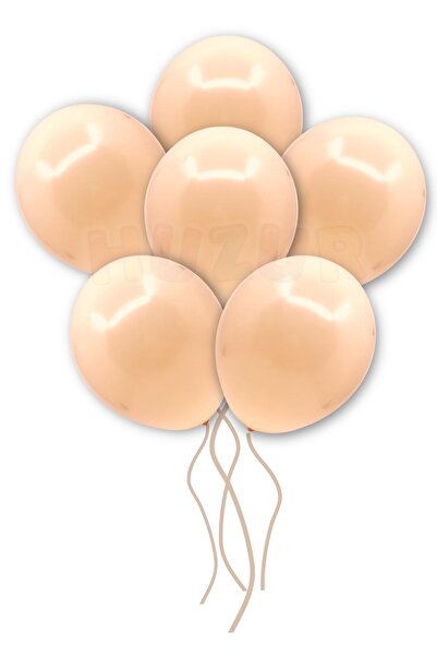 Huzur Party Store Somon Makaron Balon 50 Adet 30 Cm Pastel Rengi Parti Balonu...