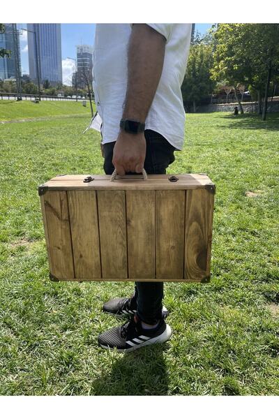 BİGWOODWORKERS Dekoratif Ahşap Bavul