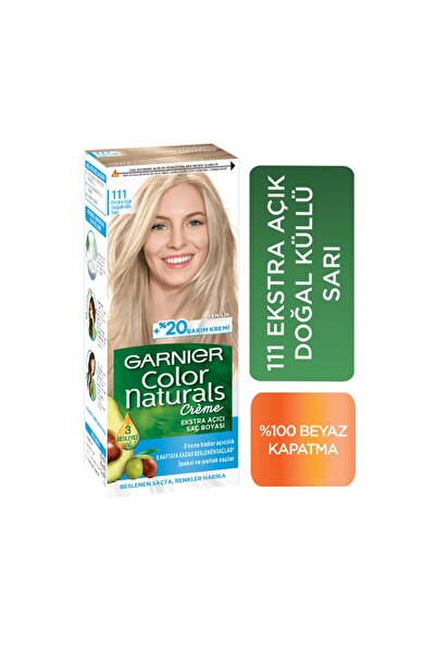 Garnier Color Naturals Saç Boyası Ekstra Açık Doğal Küllü Sarı No: 111