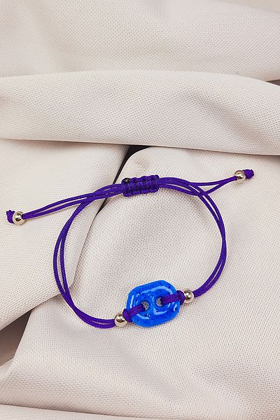 Nev Tasarım 2 Holes Syriac Evil Eye Bracelet
