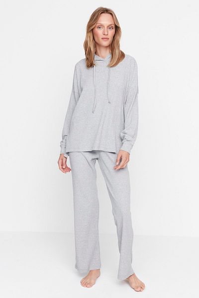 Trendyol Collection Pyjama - Grau - Unifarben