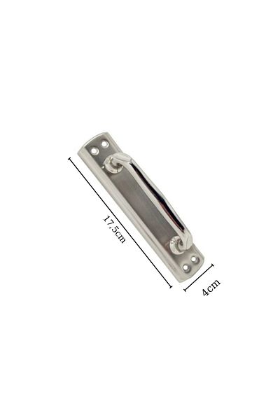ARON (2 PCS) Nobel Elif Pull Handle (NICKEL SATIN) Door Handle For Sliding And Pulling Doors 17.5x4cm