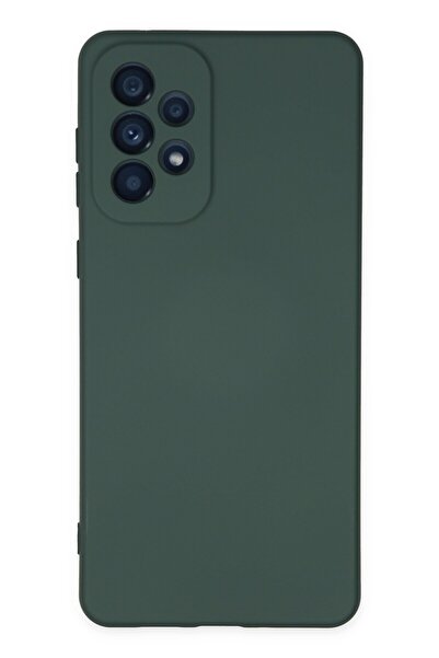 HappyCase Samsung Galaxy A23 4g Kılıf Nano Içi Kadife Silikon - Koyu Yeşil