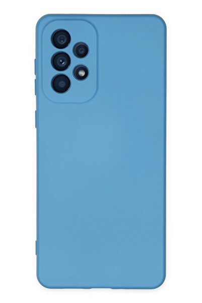 HappyCase Samsung Galaxy A23 4g Kılıf Nano Içi Kadife Silikon - Mavi