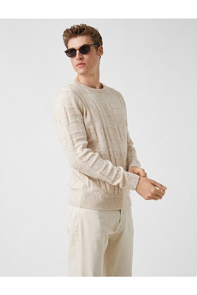 Koton Wool Textured Patterned Sweater