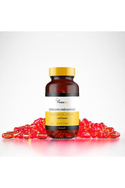 ActiveBee Supplements Çörekotu Yağı Kapsül 60 Softgel Kapsül & Soğuk Sıkım & Coldpress / %4,68 Timokinon