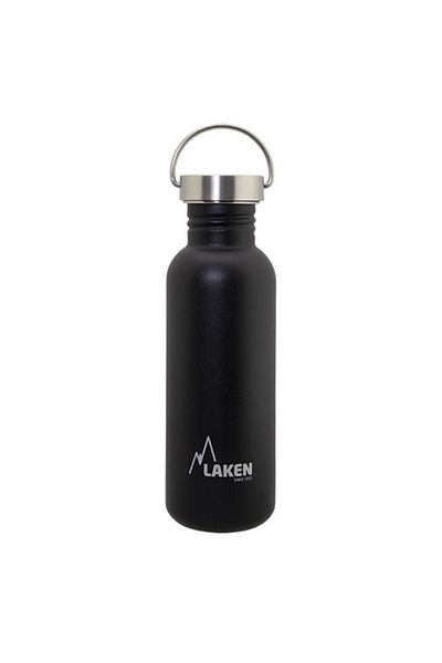 LAKEN Stainless Steel Basik Bottle 750 MlBlack - Steel Cap Lkbsh75ne