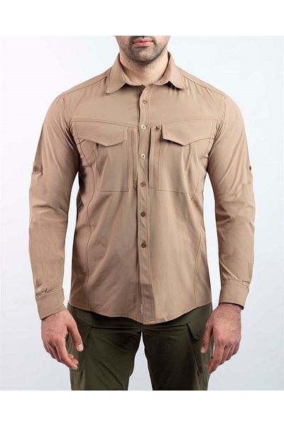 VAV WEAR Τακτικό πουκάμισο ελαστική εφαρμογή Ανδρικά ρούχα εξωτερικού χώρου Αντι-ιδρώτα Trekking Tacflex01