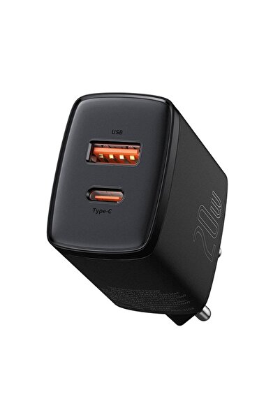 Baseus Compact 20w Usb + Type-c Çıkışlı Qc3.0 Hızlı Şarj Başlığı Şarj Aleti Beyaz