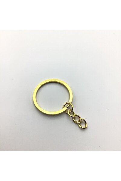 Erdal Ticaret Inel pentru chei din oțel auriu - 3,00 cm, 1 pachet 10 bucăți