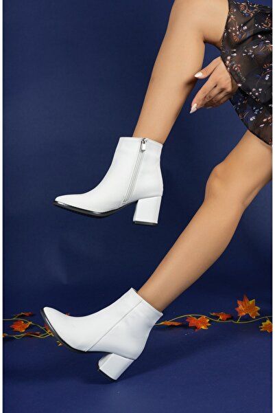 Riccon Extra Mat Beyaz Kadın Bot 0012893s