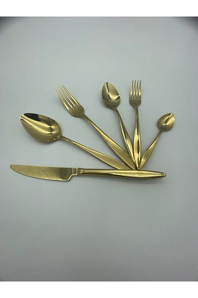Wessenburg Milano 72 Piece Titanium Gold Fork Spoon Knife Set