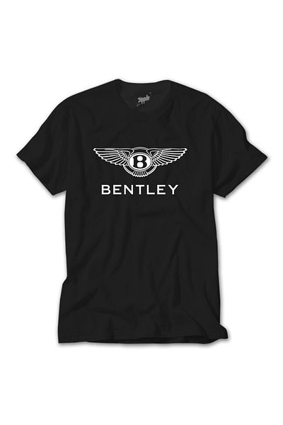 Z zepplin Tricou negru Bentley Logo 2