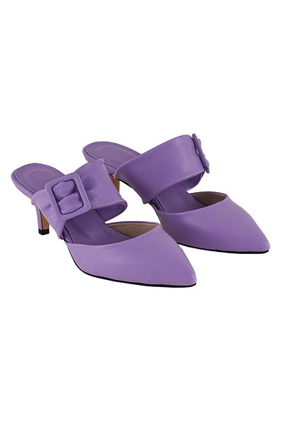 JustBow Papuci de damă cu toc înalt liliac