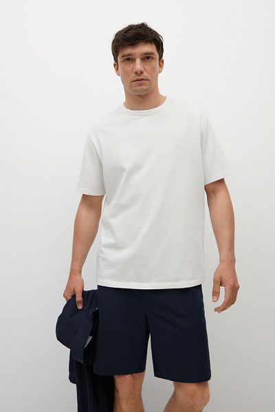 MANGO Man Off-White-T-Shirt für Herren 17070385