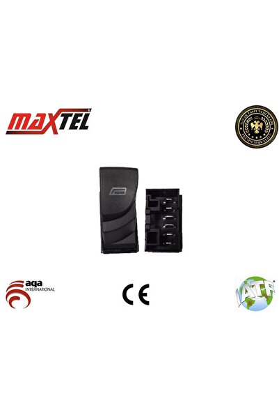 Maxtel مفتاح رافع النافذة Ducato II أمامي يسار داخلي 6 مقابس مفردة سوداء بدون...